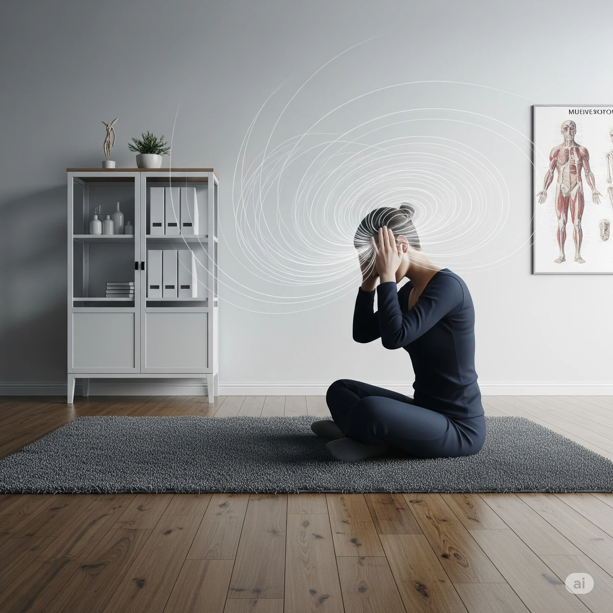 Abstrakt bild som representerar behandling av huvudvärk